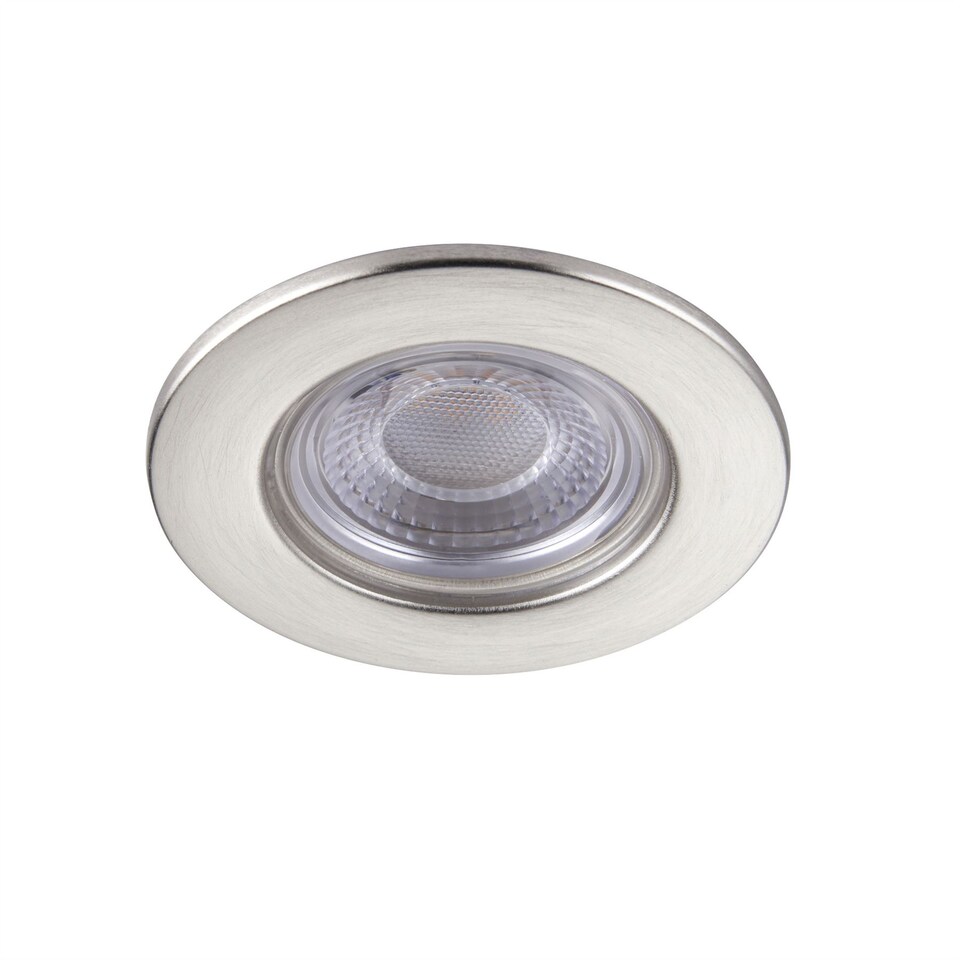 image 1 of Set of 20 Satin Nickel Fire Rated 6W LED 3000K Recessed Downlights