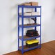 image 8 of House of Home Steel Racking Shelving 5 Tier Heavy Duty Garage Storage Racks Shelf Metal Unit | Blue