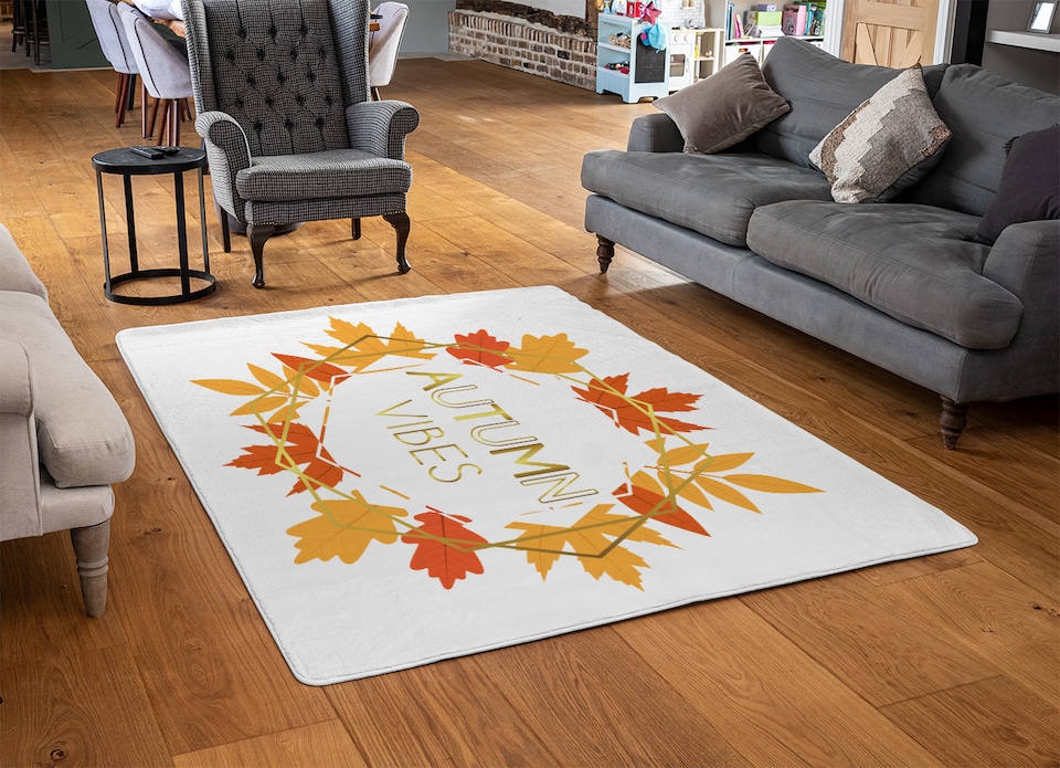 image 1 of Autumn Vibes Designer Rug | Multi
