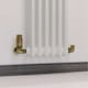 image 2 of Stirling Bold - Antique Brass Thermostatic Radiator Valve & Lockshield Corner 10mm