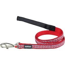 Dog Lead Design Union Jack Flag on Red 1.2m Red | S