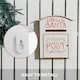 image 5 of HOMCOM Christmas Post Box Wall Mounted Santa Mailbox for Xmas Decoration