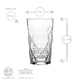 image 3 of LAV  Keops Highball Glasses - 460ml - Clear | Clear | Clear