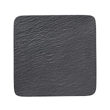 Villeroy & Boch Manufacture Rock Noire Square Serving Plate / Gourmet Plate