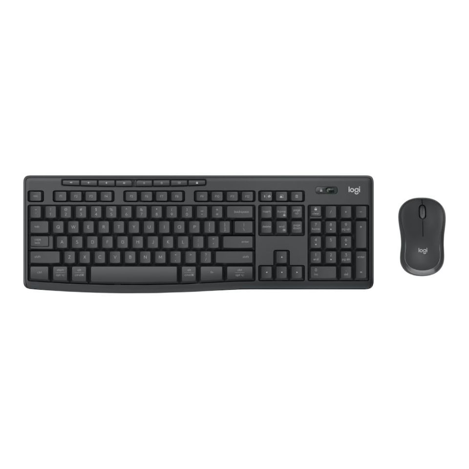 image 1 of Logitech MK370 Wireless + Bluetooth Keyboard & Mouse Combo Graphite - 920-012073 | Black | Black