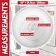 image 2 of SPARES2GO Microwave Turntable Glass Plate for Russell Hobbs GTS20 RHM2076B RHM2064C RHM2079A RHM2086SS (10" / 255mm)