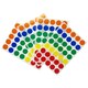 image 1 of Pack of 140 Assorted Colour 13mm Round Labels - Stickers