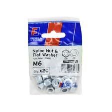Forgefix Nyloc Nut & Washer, Forgepack - Multi Colour - M6