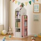 image 3 of Neo House Shaped 360° Rotating Kid's Children's Freestanding Bookshelf | Blue | Blue