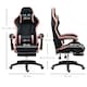 image 3 of Vinsetto Racing Style Gaming Chair with Reclining Function Footrest, Black | Black
