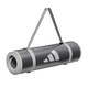 image 1 of Adidas 10mm NBR Training Mat — Cushioned, Non-slip Yoga & Exercise Mat with Carry Strap. | Grey | Grey | 183cm (L) x 61cm (W) x 1cm (H)