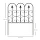 image 7 of Outsunny 5PCs Decorative Garden Fencing Metal Border Edging