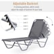 image 5 of Outsunny Sun Lounger Relaxer Recliner with 5-Position Adjustable Backrest Silver
