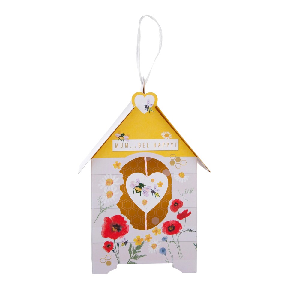 image 1 of Hallmark Mother's Day Card For Mum - 3D Pop-Up Bee Hive | White | Flat: 20.1 cm by 15.3 cm,
Popped Up: 19 cm by 13 cm by 6.2 cm