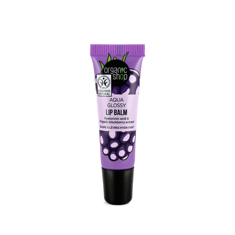 image 1 of Organic Shop Aqua Glossy lip balm Hyaluronic acid 10ml