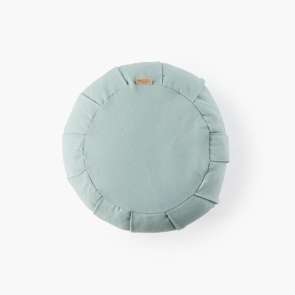 image 1 of Myga Zafu Yoga Meditation Cushion - Teal | Blue