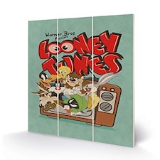 LOONEY TUNES (RETRO TV) MICRO WOOD - WOOD PANEL