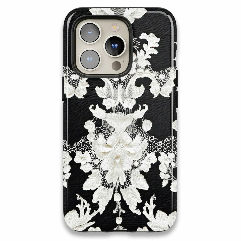 image 1 of Black Lace Phone Case | Black | Galaxy S24 Ultra
Slim | Galaxy S24 Ultra
Slim