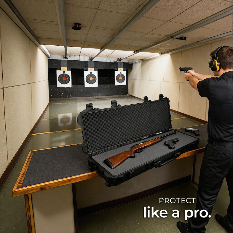 image 1 of Carry Case - waterproof hard shell for drones, cameras, electronics, rifle case | Black | black | 113,50 x 41 x 16 cm | 1