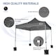 image 3 of MCC Direct MAXIMUS 3x3 Heavy Duty Pop up Grey Gazebo With Sides | Grey | Grey