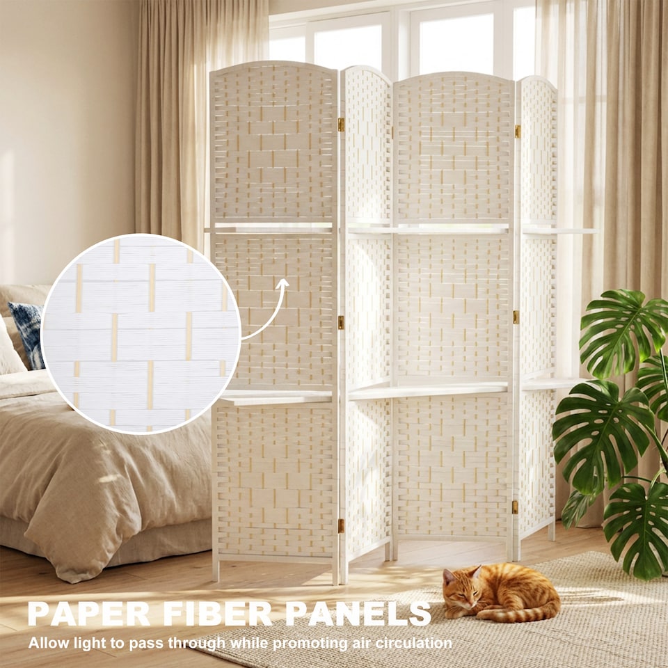 image 1 of HOMCOM Freestanding Privacy Screen, 160 x 170cm