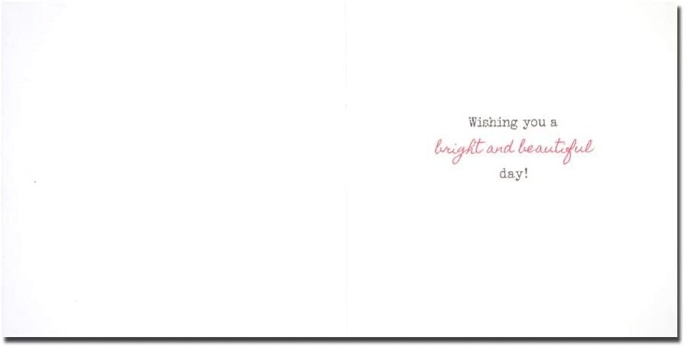 image 1 of Flowers Bright & Breezy Birthday Greeting Card Glitter Embellished Cards
