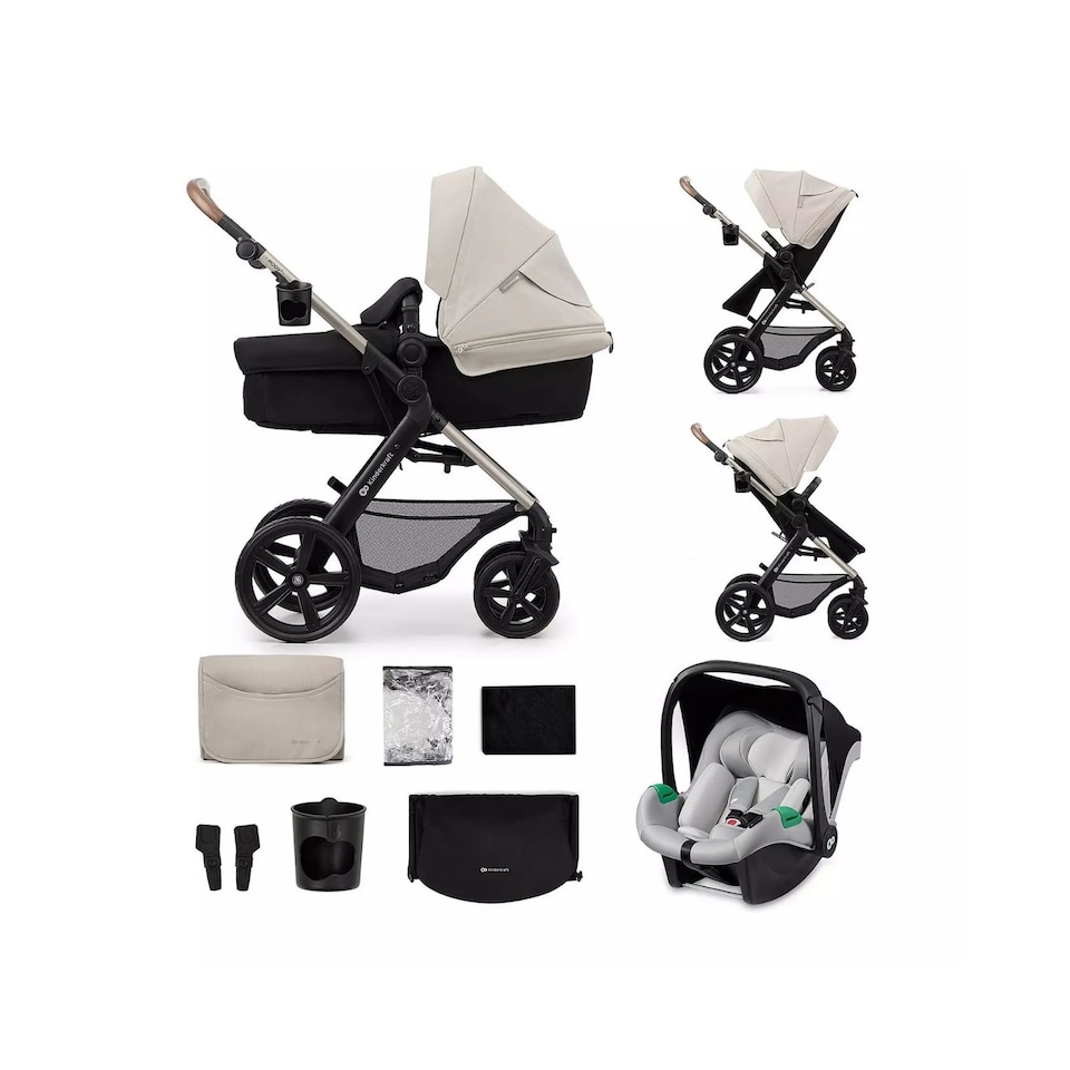 image 1 of Kinderkraft Travel System Moov 2 3In1 + Mink Pro Car Seat