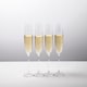 image 2 of Mikasa Champagne Flute Set Clear Crystal 250ml Set of 4