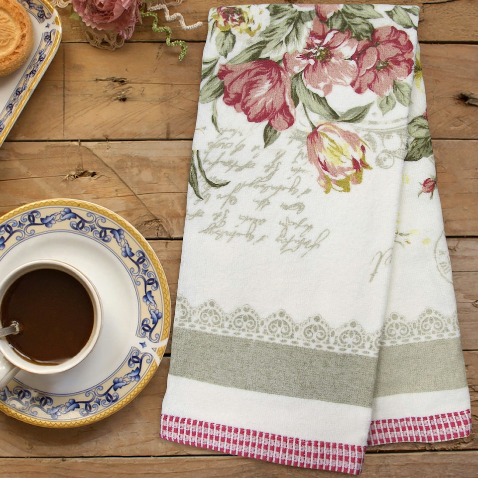Kitchen Trends Cotton Floral Printed Tea Towel 3 Pack Multi | Multi | One size