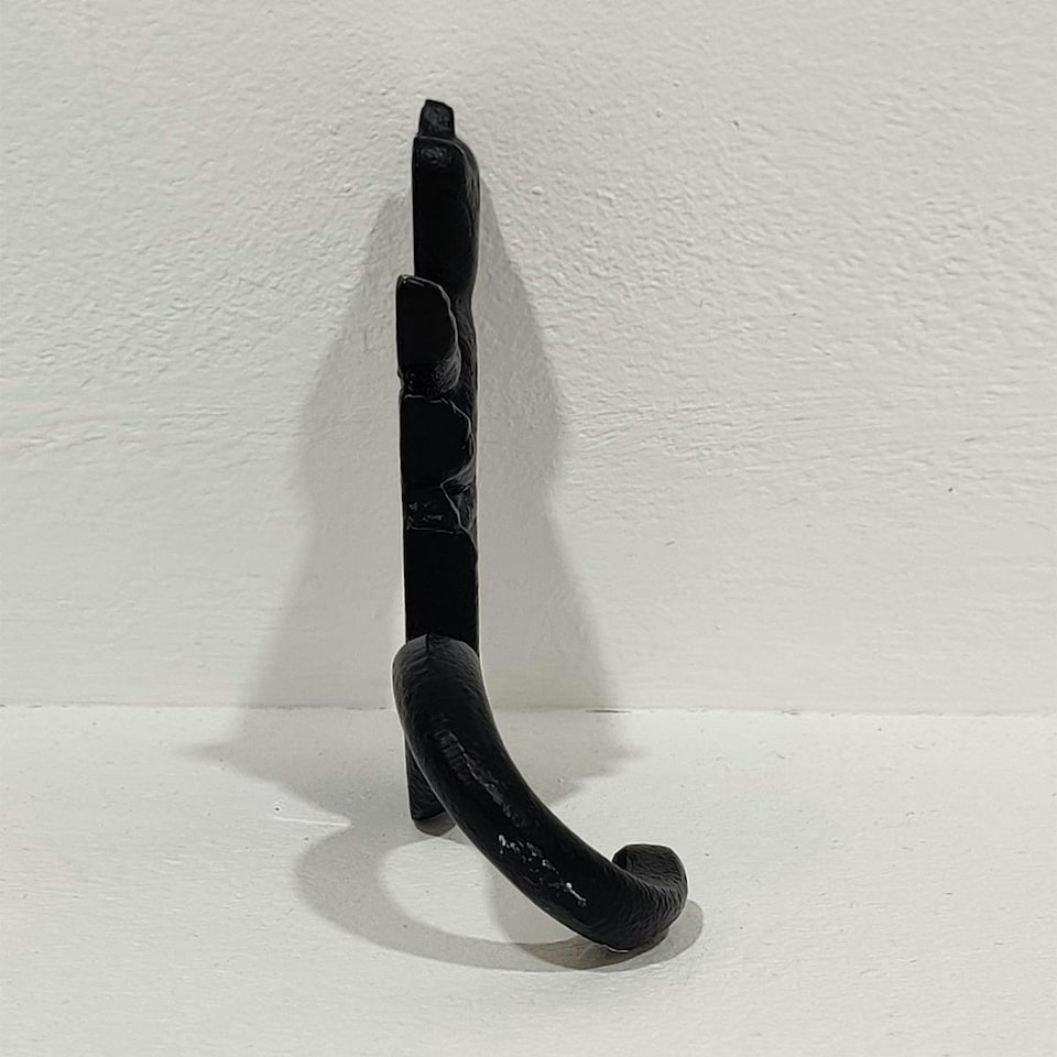 image 1 of Homescapes Cast Iron Cat Coat Hook | Black | One Size