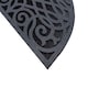 image 4 of Nicoman Victorian Style Halfmoon Rubber Door Mat Grey 75 x 44cm | Grey