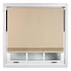 image 3 of FURNISHED Blackout Roller Blinds with Gold Glitter Trim Made to Measure | Brown | Cappuccino | (W) 60cm x (L) 165cm