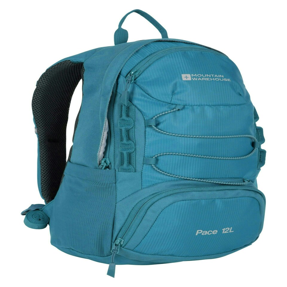 image 1 of Mountain Warehouse Pace 12L Rucksack Lightweight Hydration Compatible Backpack Blue | Teal