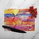 image 2 of Painty Map Glass Chopping Board | Multi