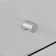 image 4 of Furniturebox Lexi Small Slimline White 3 Drawer Mirrored Bedside Table