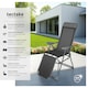 image 2 of Garden Chairs Jana - Set of 2, foldable, 5-position backrest, head cushion, movable footrest | Grey | anthracite | One Size | 2