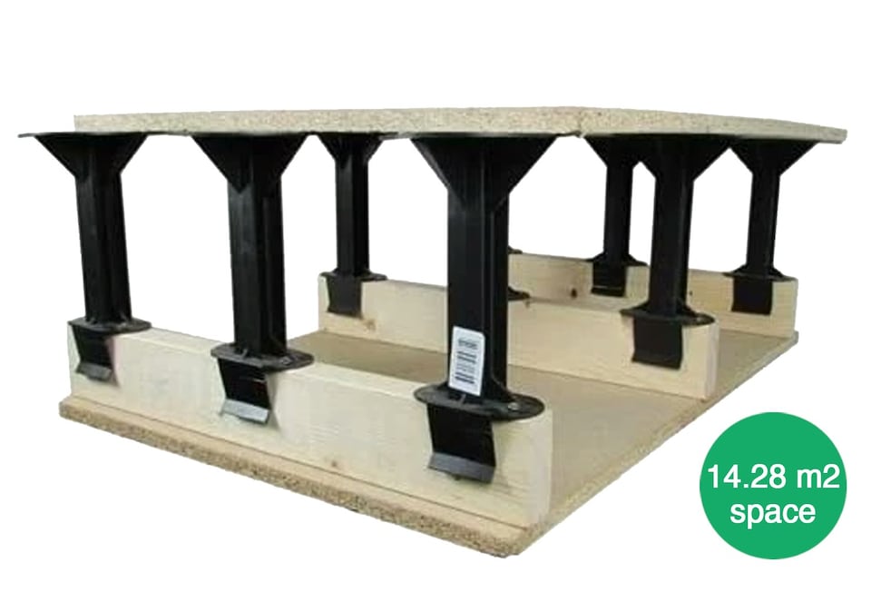 image 1 of Loft Storage Stilts - Pack of 128 (14.28m² Space)