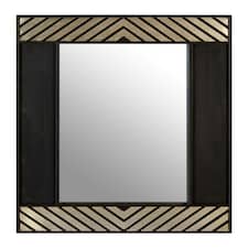 Interiors by Premier Black Wall Mirror Black