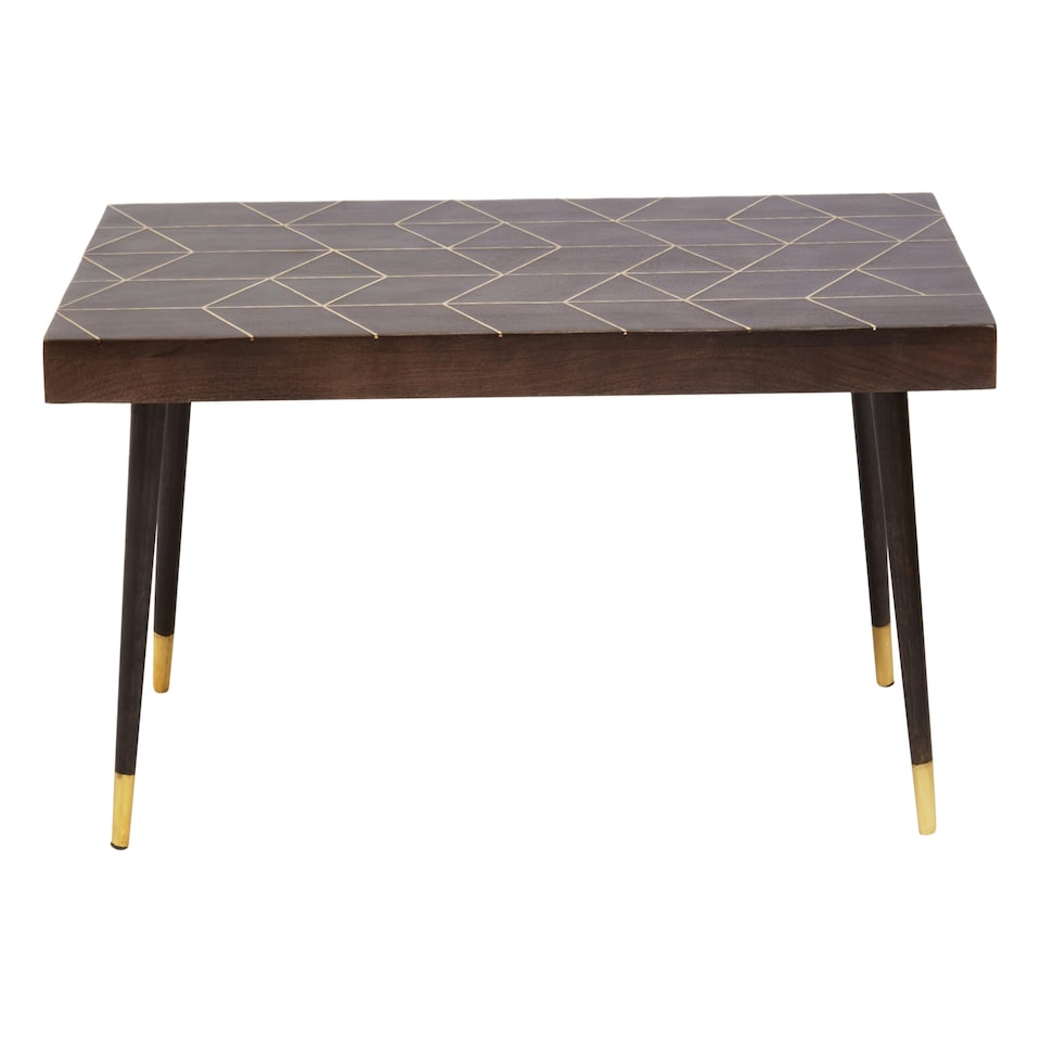 image 1 of Interiors by Premier Mango Wood And Gold Finishing Coffee Table Brown