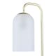 image 4 of Set of 2 Victoria - Satin Brass Touch Lamps with Frosted Glass Shades Bronze | White