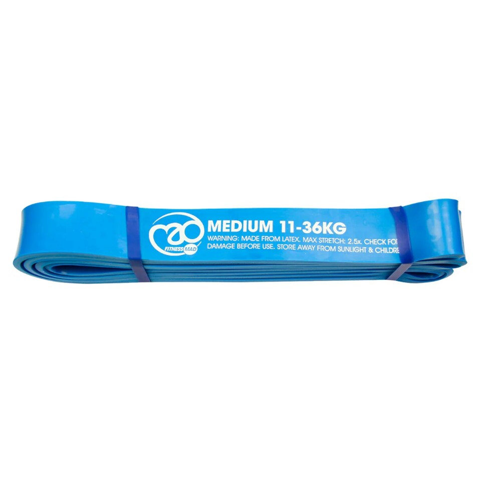 image 1 of Fitness Mad Loop Resistance Band - Blue - Extra Strong