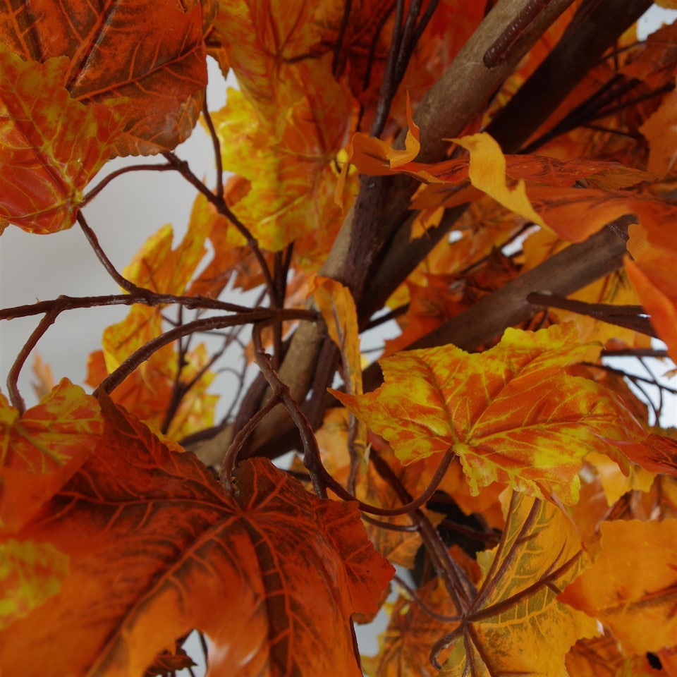 image 1 of Artificial 125cm Extra Large Artificial Autumn Maple Acer Tree | Orange | 4ft