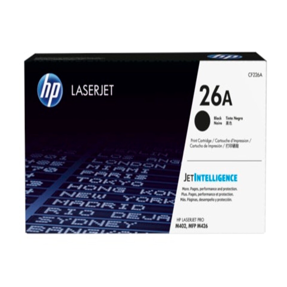 HP 26A Black Standard Capacity Toner 3.1K pages for HP LaserJet Pro M402/M426 - CF226A N/A