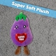 image 10 of Aubergine Soft Toy Cute Plushie Huggable Cuddly Stuffed Toy 20cm Purple