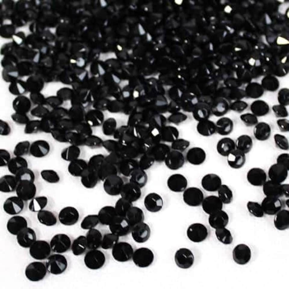 Black 6mm Tiny Diamonds Premium Table Gems 28g