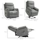 image 7 of HOMCOM Power Lift Chair Electric Riser Recliner with Remote Control, Grey Grey