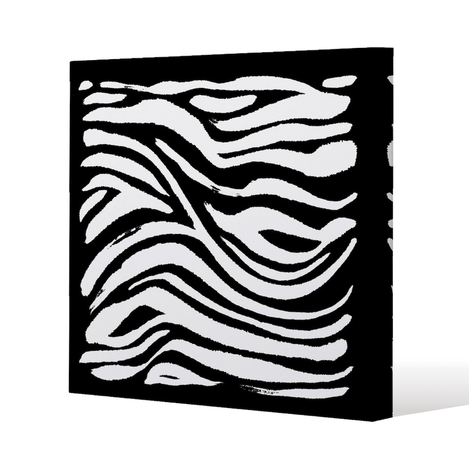 Zebra Print (Canvas Print) / 114 x 114 x 4cm | Multi