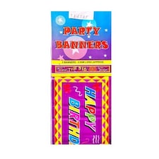 The Big Bordered 80th Banner - Multicoloured - One Size