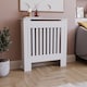 image 9 of Vida Designs Chelsea Radiator Cover Painted MDF Slatted Cabinet, White, 78cm