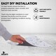 image 8 of NOVECRAFTO Vinyl Floor Tiles Self Adhesive – 12x12in Peel and Stick Flooring for Kitchen, Bathroom & Living Room – White Terrazzo Look with Flecks White | 2.79 sqm